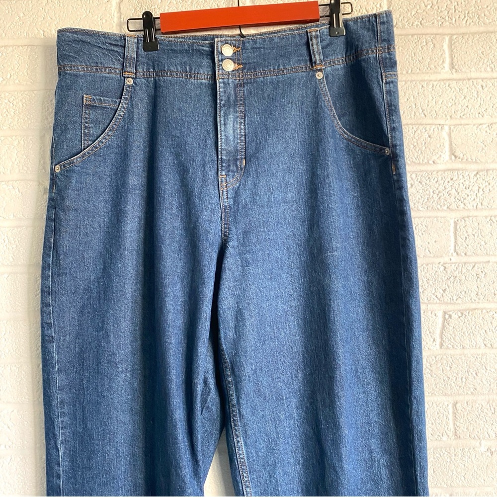 BANANA REPUBLIC BLUE JEANS 33 ULTRA HIGH-RISE STRAIGHT LEG CLASSIC DENIM SIZE 33 - Picture 5 of 14